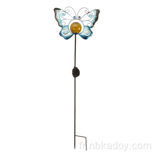 Lampe solaire en forme de papillon